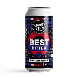 Sprig + Fern Brewing Co. Best Bitter 440ml can on a white background