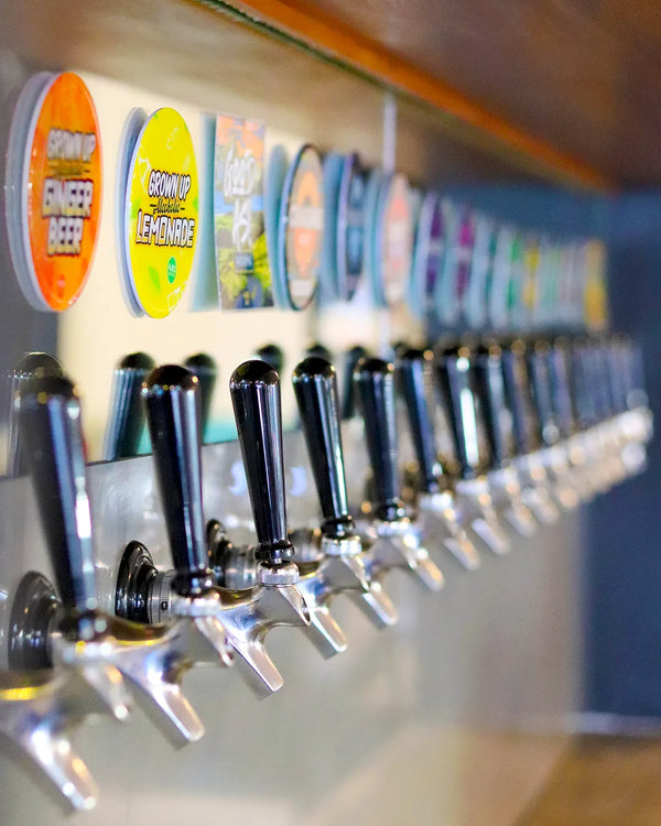 Row of Sprig + Fern Brewing Co. Taps at the Sprig + Fern Mapua
