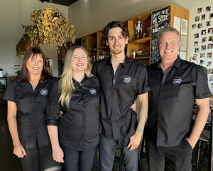 The owners of Sprig + Fern The Meadows, Janine, Bella, Dan and Rhys.