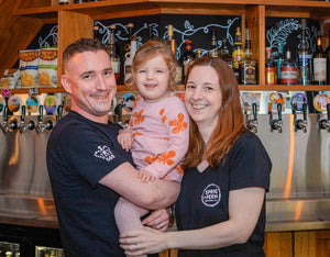 The owners of Sprig + Fern Petone, Ian and Annette Wasson in the tavern.