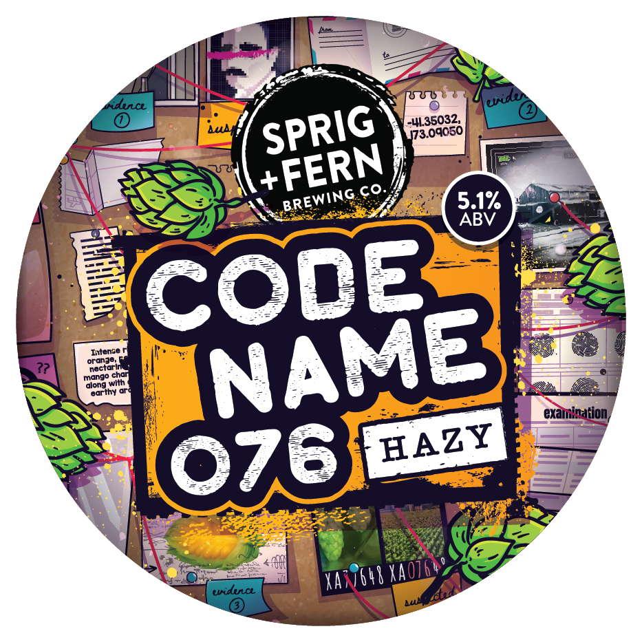 The Tap Badge for Sprig and Fern's Codename 076 Hazy