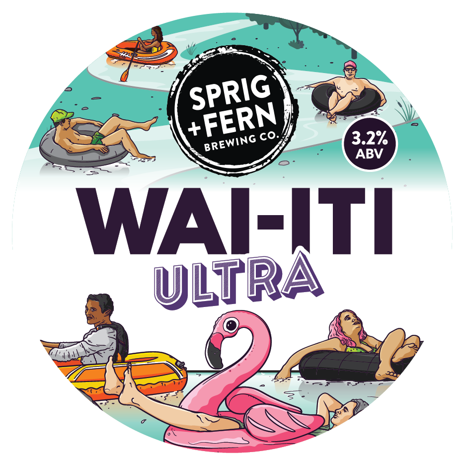 The tap badge for Wai-iti Ultra Session Lager