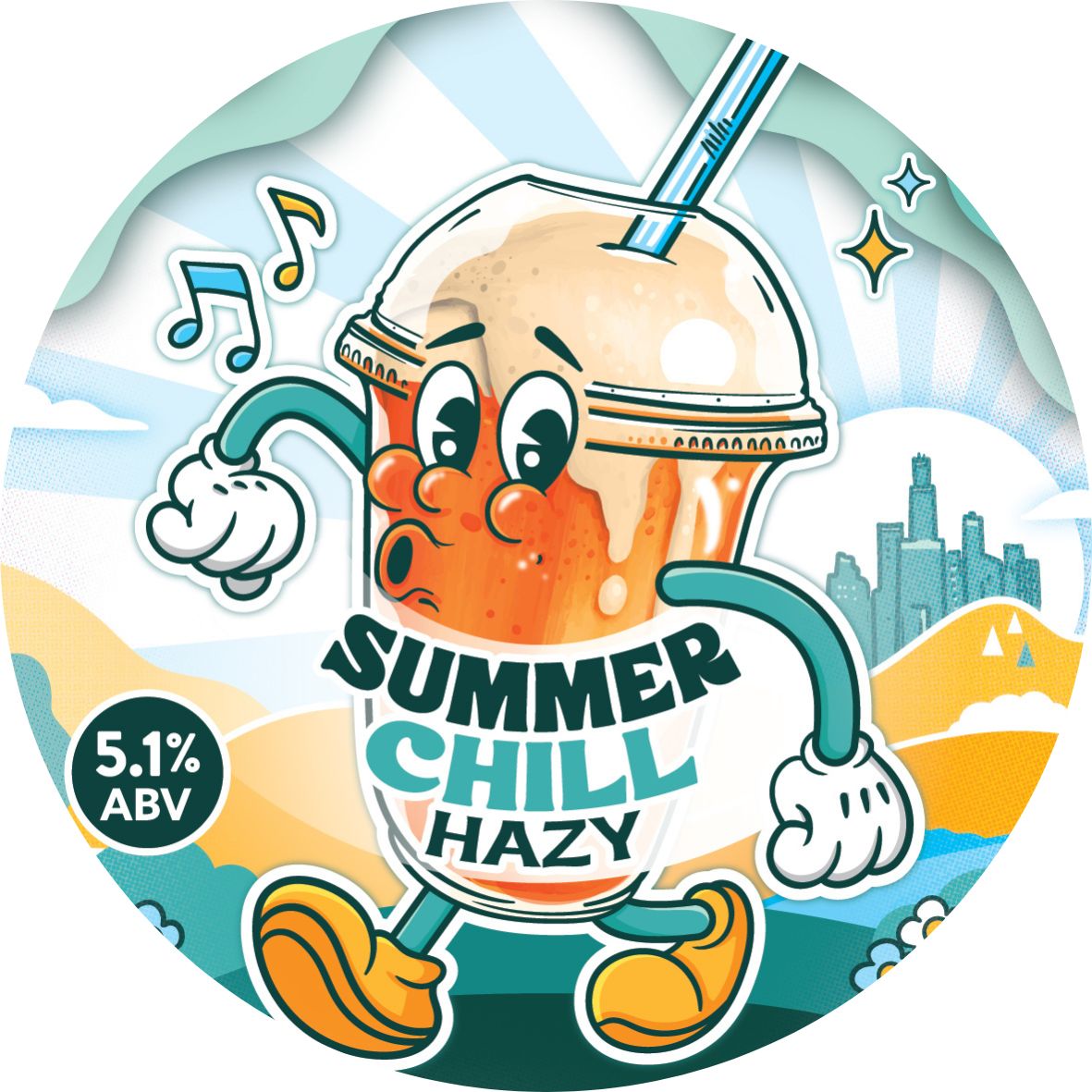 Summer Chill Hazy limited release beer label