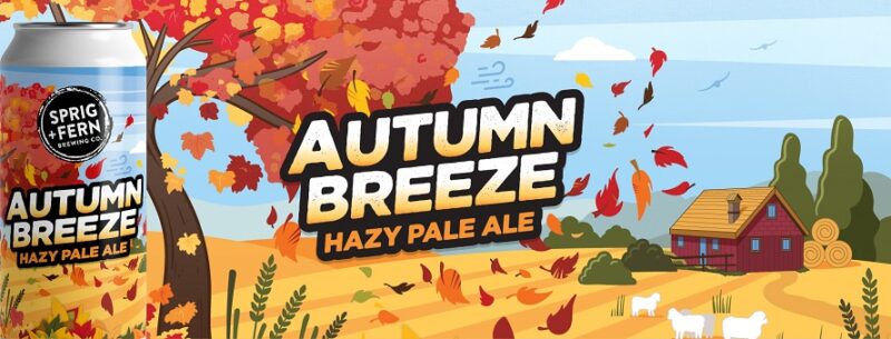Sprig and Fern's Autumn Breeze Hazy Pale Ale artwork