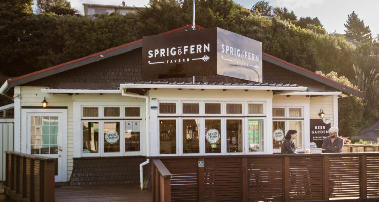 The front of Sprig and Fern Tawa