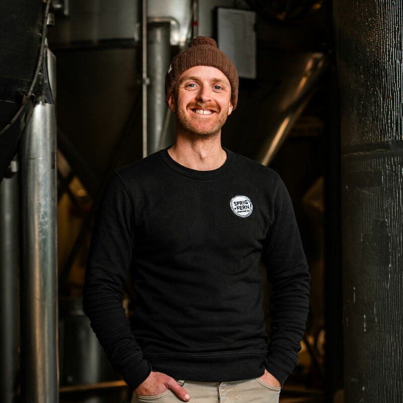 Daniel Tipping from the Sprig and Fern Brewing Co team