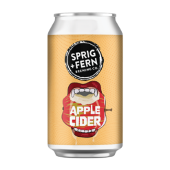 A can of Sprig and Fern's Apple Cider