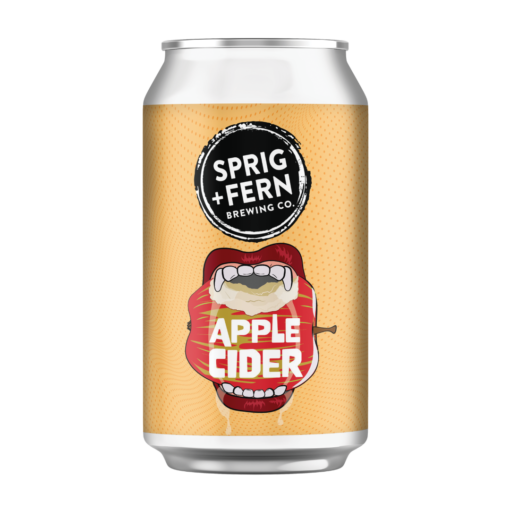 A can of Sprig and Fern's Apple Cider
