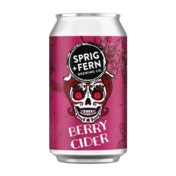 A can of Sprig and Fern's Berry Cider