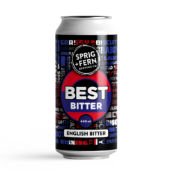 A 440 ml can of Sprig and Fern's Best Bitter craft beer