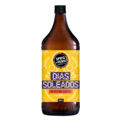 A 888ml bottle of Sprig and Fern's Dias Soleados Mexican Lager