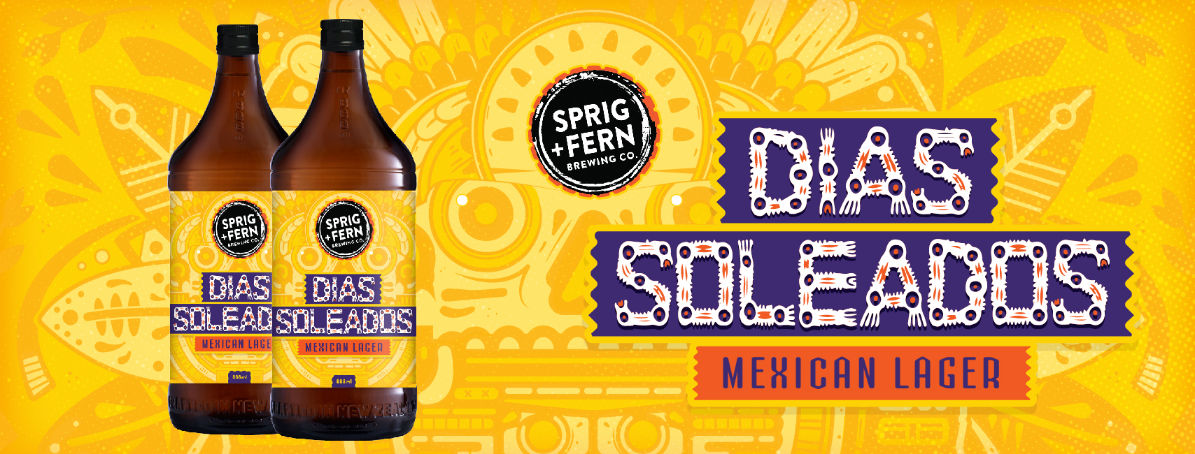 The artwork for Sprig and Fern's Dias Soleados Mexican Lager