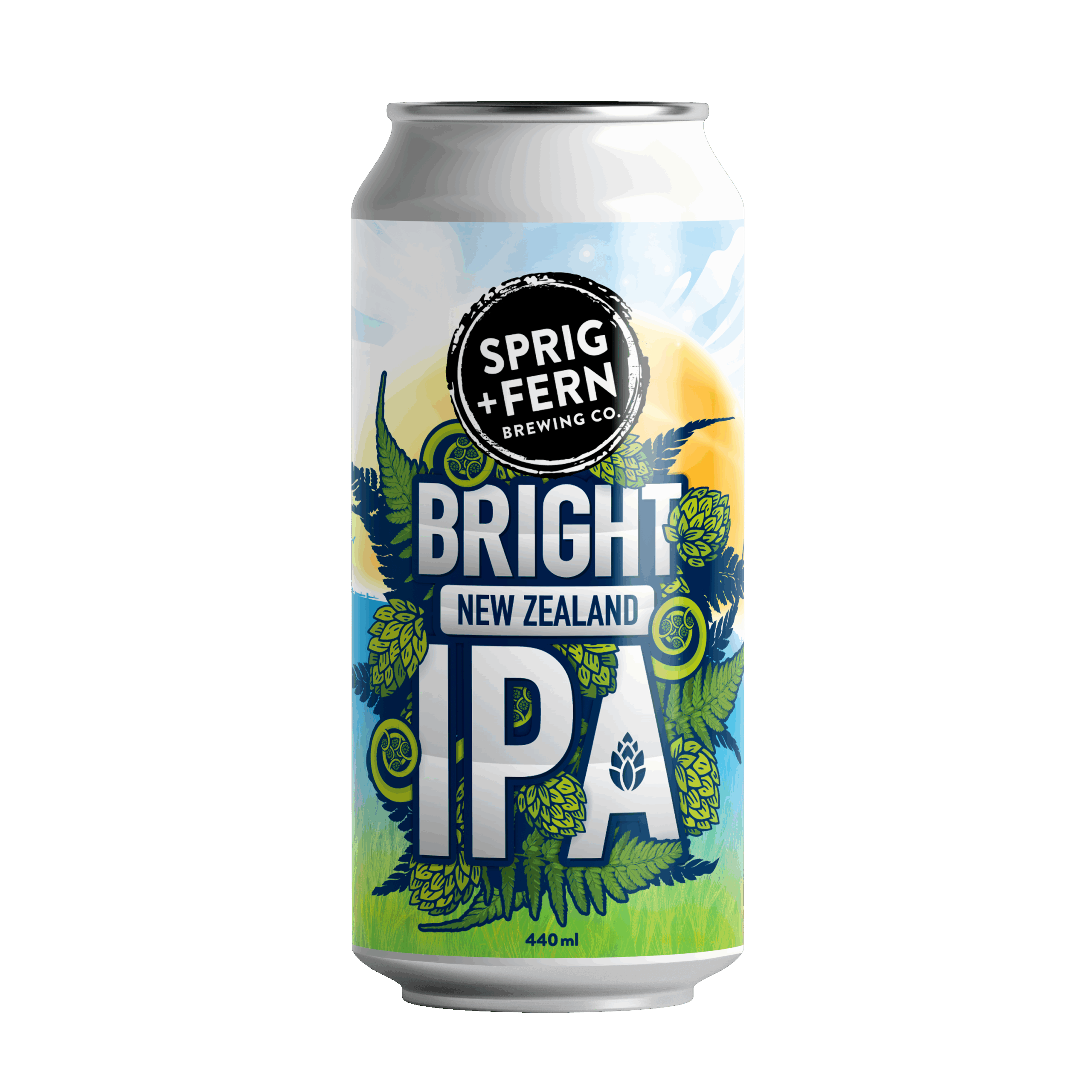A 440ml can of Sprig and Fern's Bright NZ IPA
