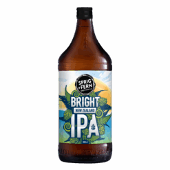 A 888ml bottle of Sprig and Fern's Bright NZ IPA