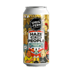 A 440ml can of Sprig and Fern's Haze of the People Four on Tour