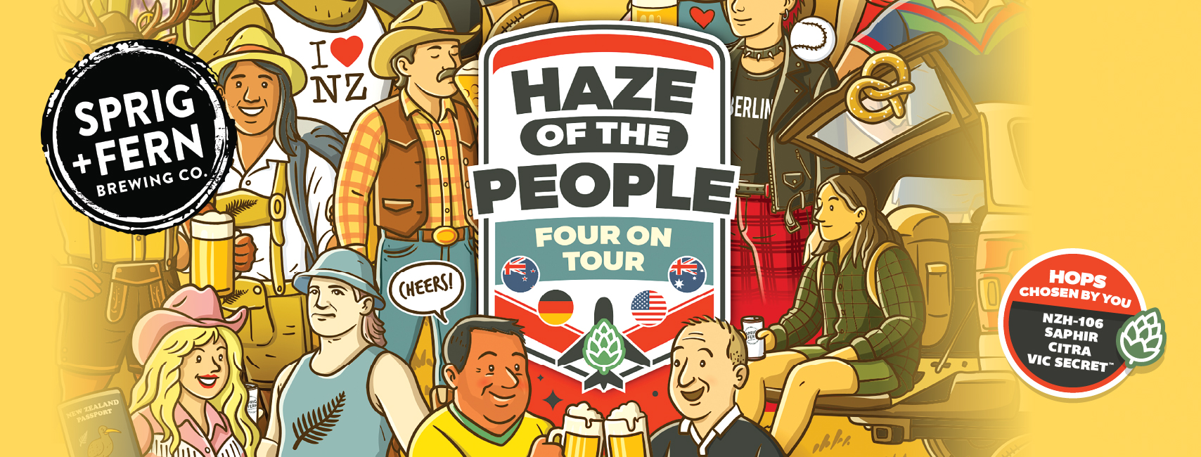Artwork for Sprig and Fern's Haze of the People Four on Tour