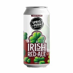 A 440ml can of Sprig and Fern's Irish Red Ale